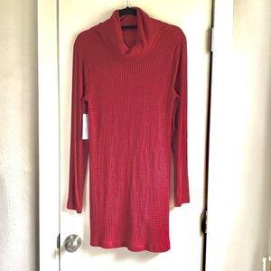 Dark Red Knit Dress